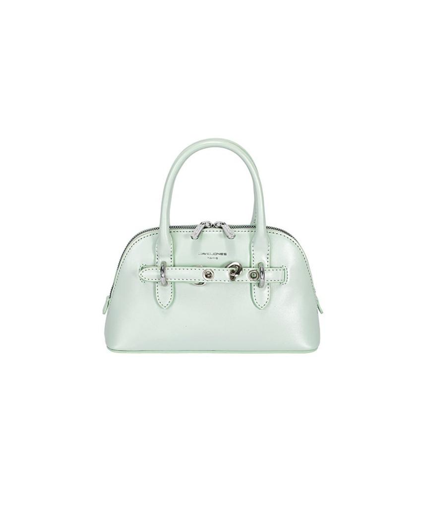 David Jones Le Mare 3-Way Top Handle Mini Belted Tote Leather Bag_Camel (Cm8265)