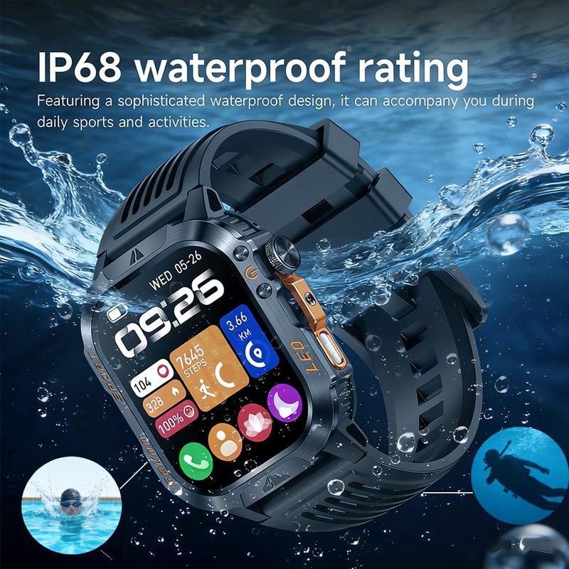 2026 New T-Rex3 Ultra 1200mAh Super Capacity Battery Adult Men Smart Watch 1.7" Large Screen Call 5ATM Waterproof Sports Watches
