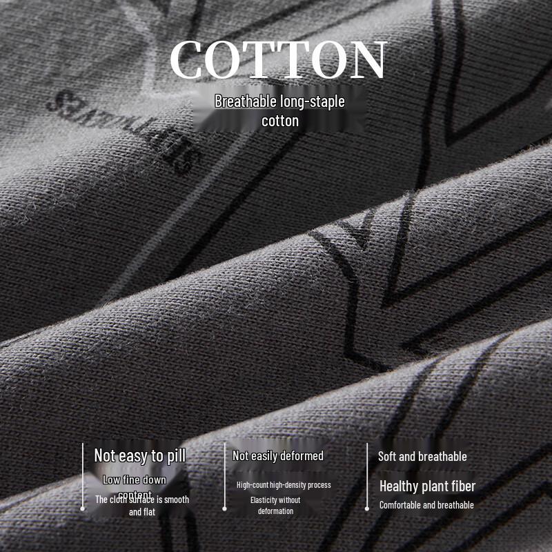 Septwolves Men's 7A Antibacterial 100% Cotton Boxer Briefs