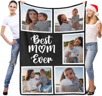 Custom Blankets with Photos, Personalized Blankets , Customized Pictures Blankets, Custom Photo Gifts For Mother's Day To Mum