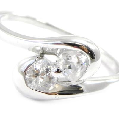 Silver Ring 'Câlin' Hearts