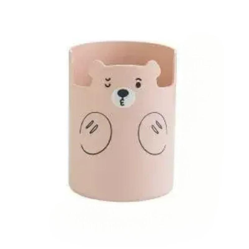 Multifunktionaler Stifthalter Kawaii Cartoon Bär Make-up Pinselhalter Lieblich Mode Handyhalter Schreibwaren Stift Organizer