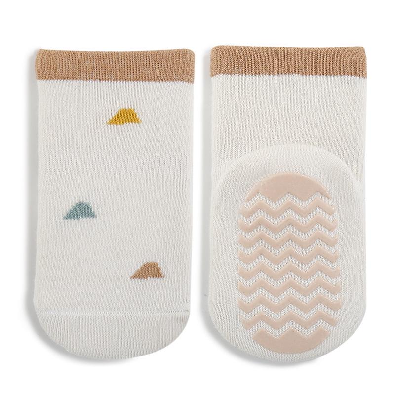 Bawełniane skarpetki antypoślizgowe dla niemowląt i małych dzieci - styl wiosenno-jesienny