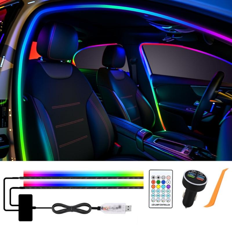 Strong Acrylic Construction Car Interior Mood Light LED with Sound Responsive Music Rhythm Control for Travel
