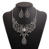 Fashion Hollowed Out Butterfly And Flower Design Women Necklace Earring Set For Women And Men