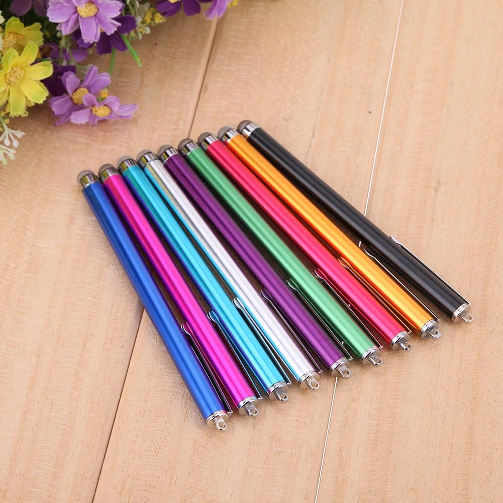 1PCS Touch Screen Pen Capacitive Pen Metal Mesh Micro-Fiber Tip Touch Screen Stylus Pen For iPhone Samsung Tablet PC