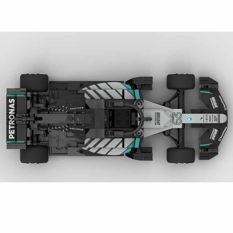 MOC-252246 New Classic W17 Sports Racing Car Building Block Model 250 Parts Boys Children's Birthday Christmas Toy Gift