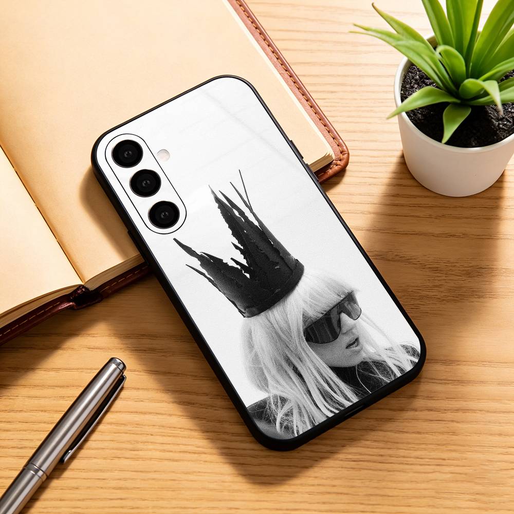 L-Lady G-Gaga Mayhem Singer Phone Case Black Silicone Soft For Samsung Galaxy A73,A72,A71,A70,A53,A52,A51