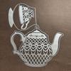 Large Teapot & Teacup Cutting Die for Scrapbooking & DIY Crafts