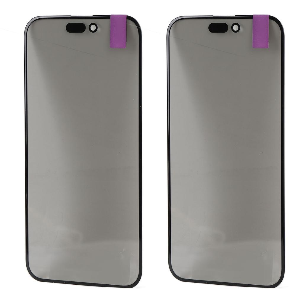 2Pcs Phone Screen Protector Pre Cut Phone Display Glass Kit with Repair Tool Kit for IOS 15 Plus