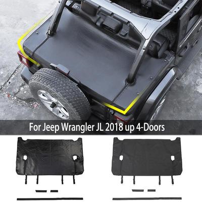 Car Rear Trunk Pet Isolation Net Cover Protector For Jeep Wrangler JL 2018 Up 4-Door Version Exterior Accessories