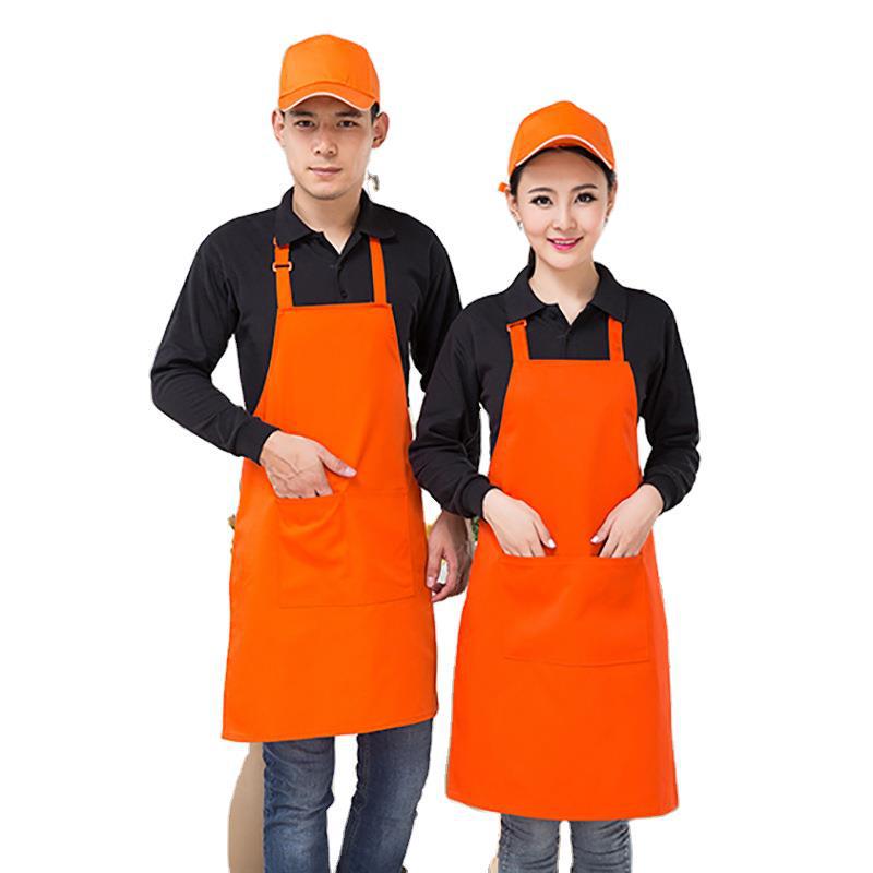 Customized Apron with Logo for Coffee Shop, Nail Salon, and Milk Tea Shop - Unisex Design