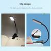 LED Clip On Book Light, 3 Brightness Flexible Night Reading Lamp and Eye Charging Night Light for Kids   On Book