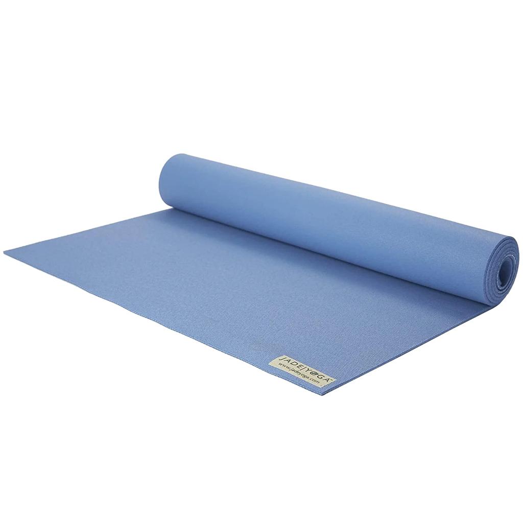 Yoga Mat JADE YOGA Natural Rubber Non-Slip Slate Blue 173cm x 61cm x 4.5mm