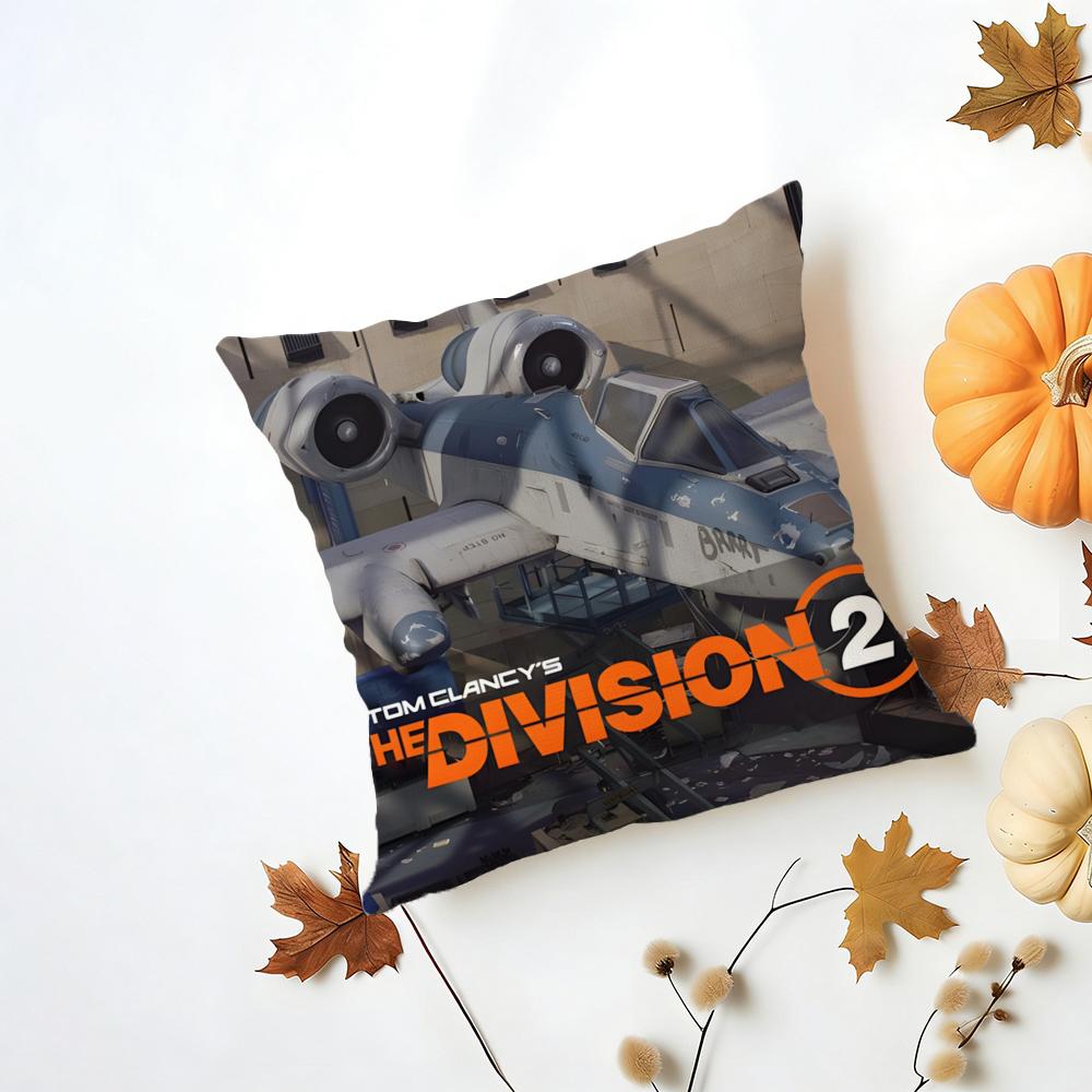 Tactical T-Tom C-Clancy'S T-The D-Division 2-2 Cushion Cover Washable Linen Pillowcase Soft For Daily Sofa Bed Home Room Decor