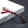 Half Frame Ultralight Reading Glasses Women Men Unisex Diamond-cut Presbyopia Eyeglasses Hyperopia Eyewear With Diopter +1.0 4.0