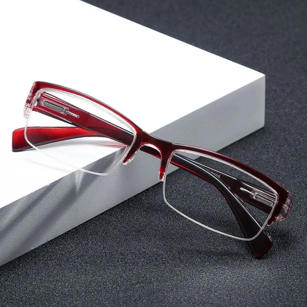 Half Frame Ultralight Reading Glasses Women Men Unisex Diamond-cut Presbyopia Eyeglasses Hyperopia Eyewear With Diopter +1.0 4.0