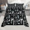 Homewish Rugby Football Duvet Cover Set, Sports Theme Bedding Set, Kids Teens Boys Comforter Cover Set
