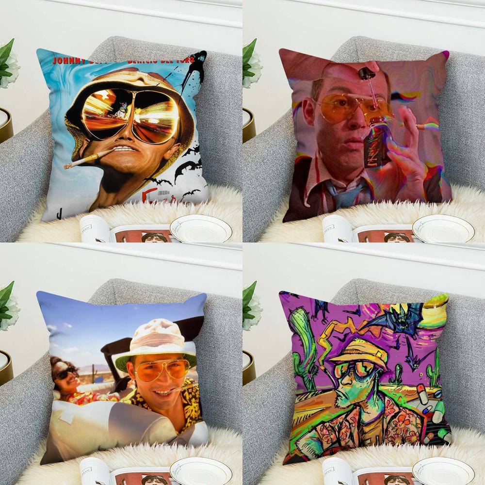 Fear And Loathing In Las Vegas Pillow Case For Car Sofa Decorative Home Doublesided Print Plush Square Throw Pillow Cushion Cov