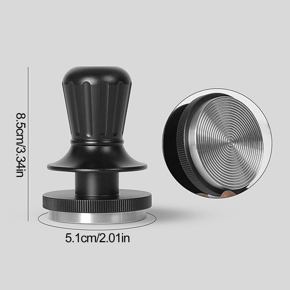 

Espresso Tamper 51mm Pressing Tool Ergonomic Constant Pressure Tamper Tamping Gadget Comfortable Grip Replacement Parts For Home 9 inches чёрный