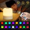 16 Color LED Table Lamp - Touch & Remote Control Dimmable Rechargeable Bedside Night Lamp for Room Decor