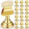 ABBP-Soportes Metálicos Dorados para Números de Mesa 1.7 Pulgadas Mini Soportes para Tarjetas de Lugar Soportes Dorados para Números de Mesa