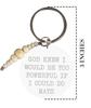 Inkdotpot Funny Keychain God Knew I Would Be Too Powerful If I Could Do Math Acrylic Engraved Keychain Novelty