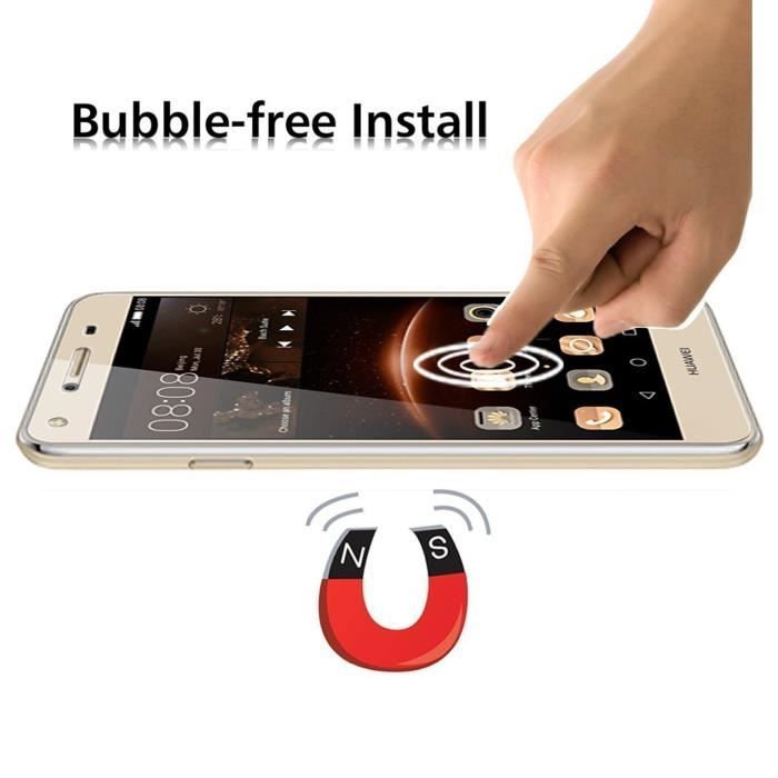 Screen Protector - Phonillico® - HUAWEI Y5 2 Y5 II - Tempered Glass - Anti-Scratch - Transparent