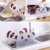 Puntos Kitchen Cute Panda Sucker Water Splash Guard Baffle Wash Basin Sink Board Tool
