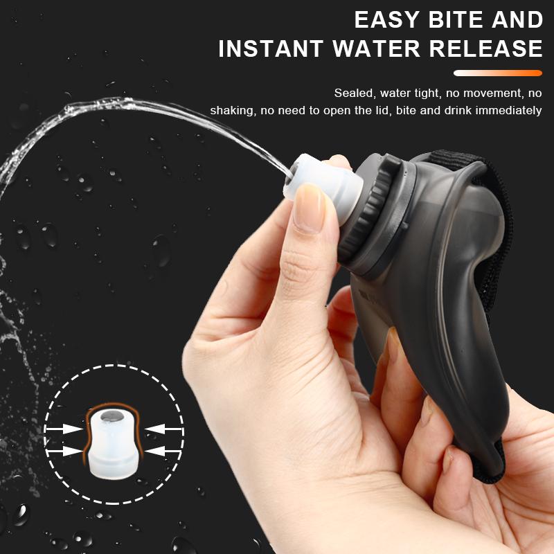 Cycling Wrist Water Bottle Silicone Portable Marathon Hydration Pack Hiking Bike Water Bottle Outdoor Sports Running Camping