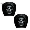 Funny Prank Car Accessories 2Pcs Ghost Face Headrest Covers, Halloween Horror Seat Decorations, Holiday Atmosphere Decor Universal Fit