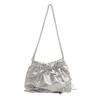 Small Chain Shoulder Crossbody Bag 2024 New Spring Korean Style Street Chic Pu Bucket Bag
