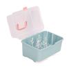 Babyflaschen-Abtropfgestelle Tragbare Aufbewahrungsbox für Stillflaschen Geschirrorganizer mit Deckel für