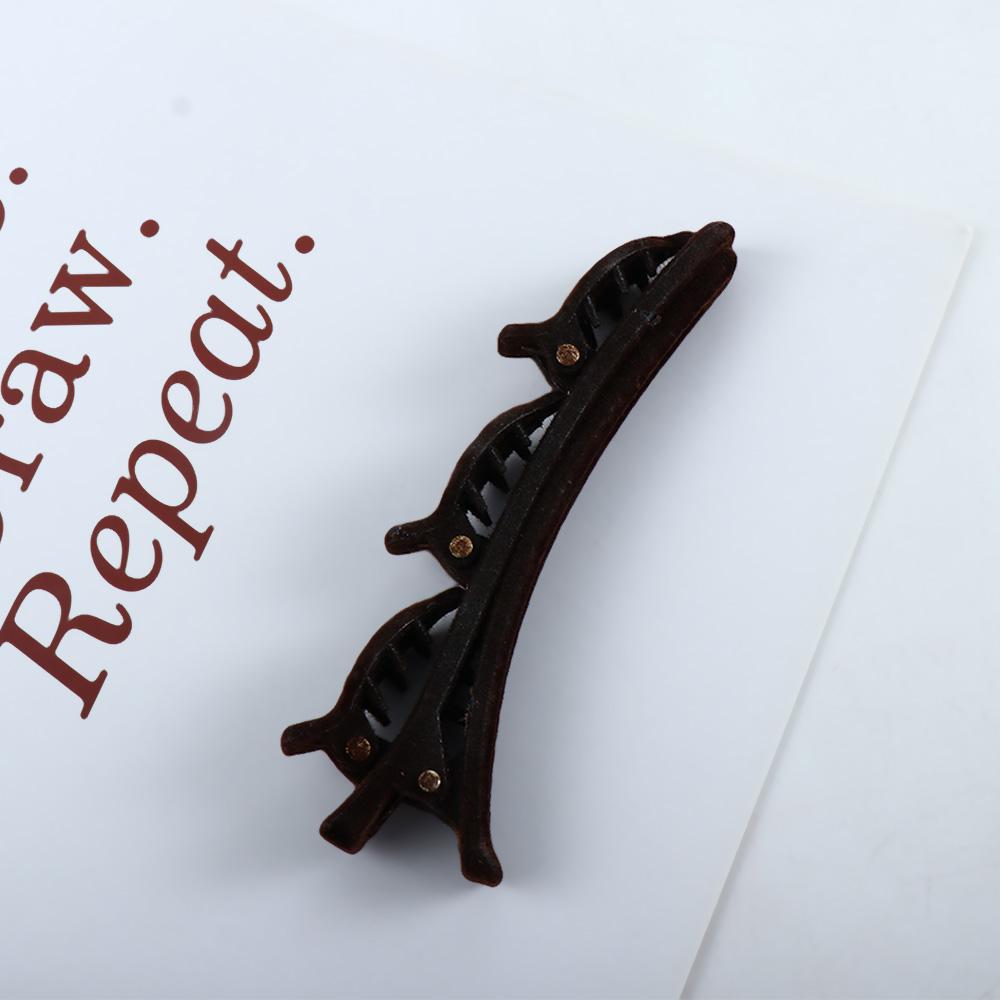 Design Female Korean Style Hairpin Braided Side Clip Teethed Duckbill Clip Women Hair Accessories