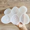 Cartoon Easter Bunny Pendant Mold Cute Drop Glue Plaster Mold  Happy Easter Decor