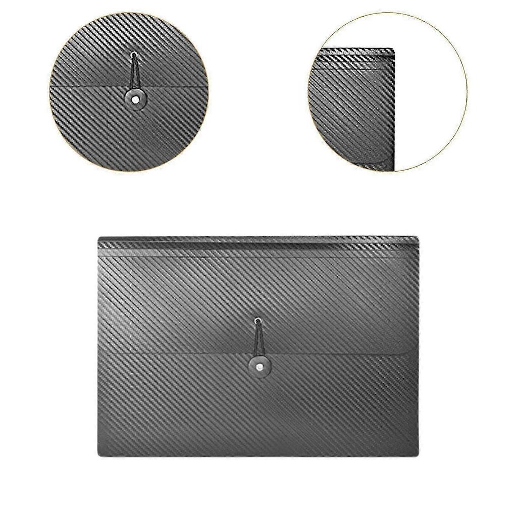 Expanding File Folder Accordion File Organizer for Coupon Receipt Cards Bill Black