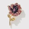 Lanhao Crystal Glass Flower Brooch: European & American Creative Design
