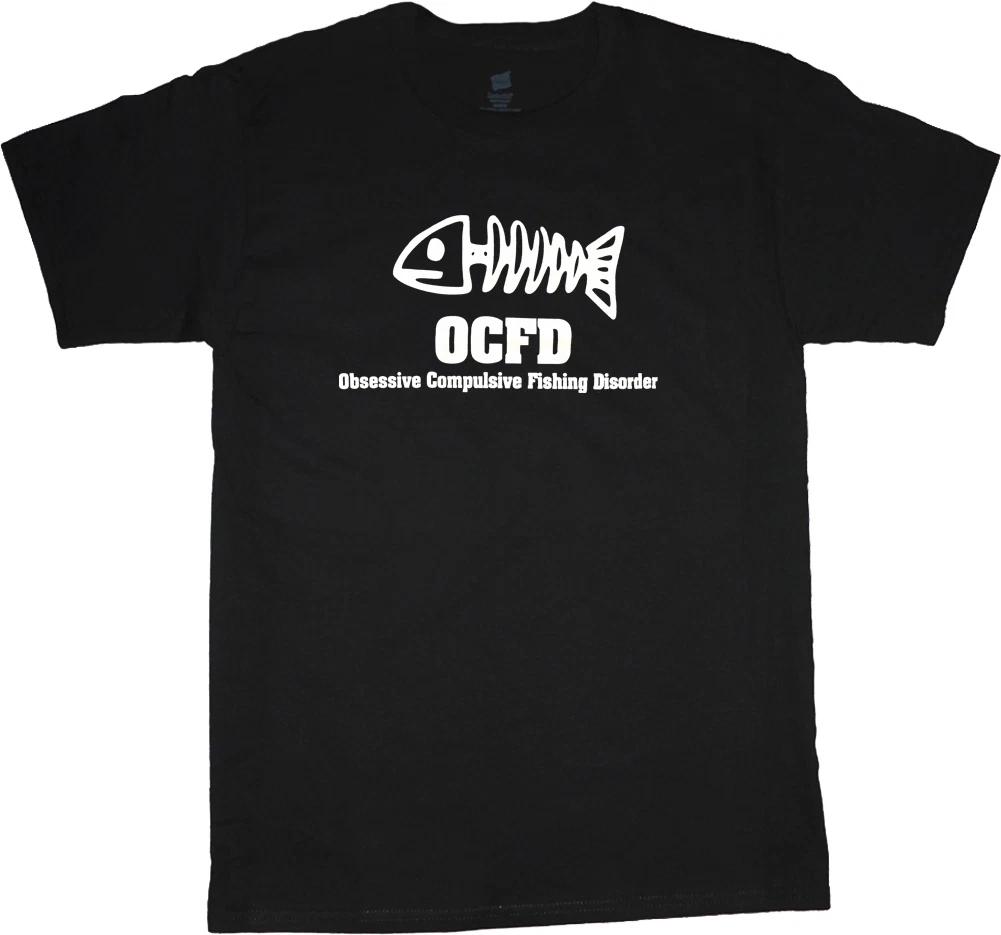 big and tall t-shirt OCFD funny fishing tee shirt tall shirts for men XXL
