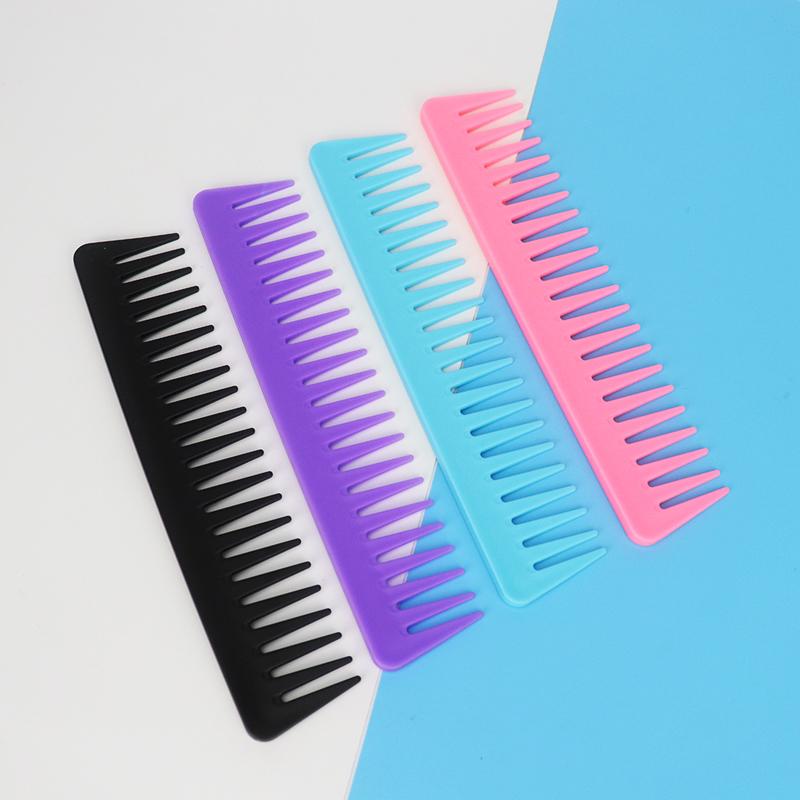 1pcs Resin Wide Tooth Curly Hair Salon Hairdressing Comb Hairbrush