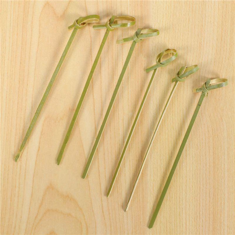 A20F-500Pack Bamboo Cocktail Picks Cocktail Toothpicks Bamboo Skewers Toothpicks For Appetizers 4 Inch