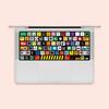 For Macbook Air / Macbook Pro M1 M2 M3 M4 M5 Keyboard Protector Film / Colorful Printing Micro Matte Soft Paper Keyboard Stickers Keyboard Protetcor