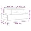 814517 vidaXL Table basse Marron miel 80x55x40,5 cm Bois massif de pin