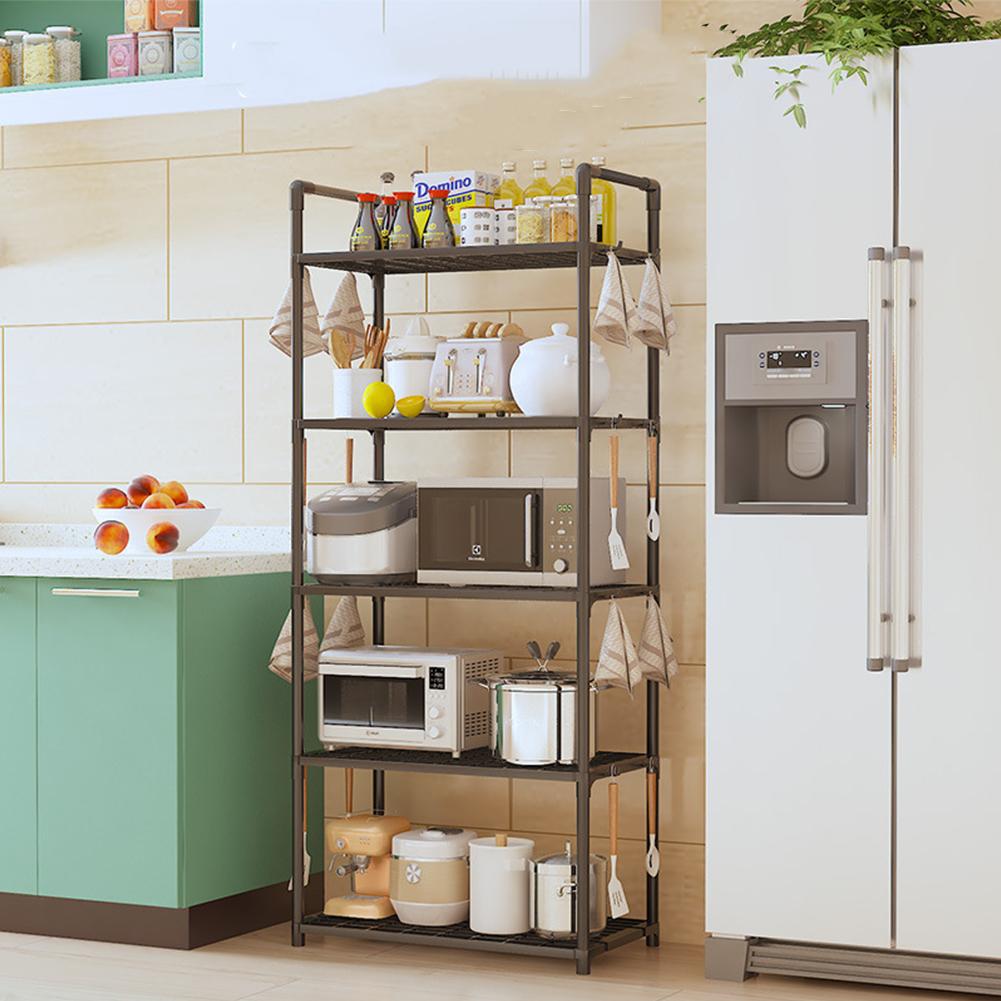 5 Tier Storage Shelves Heavy Duty Storage Rack 66 Lbs Capacity Storage Shelf for Kitchen Pantry Closet Bathroom Laundry Garage