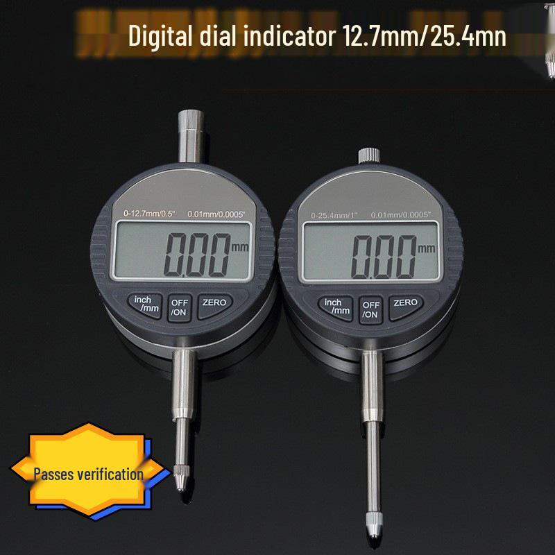 Digital Dial Indicator 0.01mm Range (0-12.7/25.4mm) 0-12.7 mm Percent