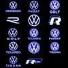 2 For VW Passat B6 B7 B8 B9 Touareg Golf 5 6 7 GTI R Jetta MK6 MK7 LED Car Door Projector Welcome Ghost Shadow Light Accessories Zr2