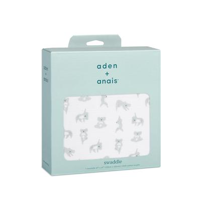 Aden + Anais Now & Zen Muslin Swaddle, 120x120cm, Newborn Baby Gift, SWADABASWC10023J