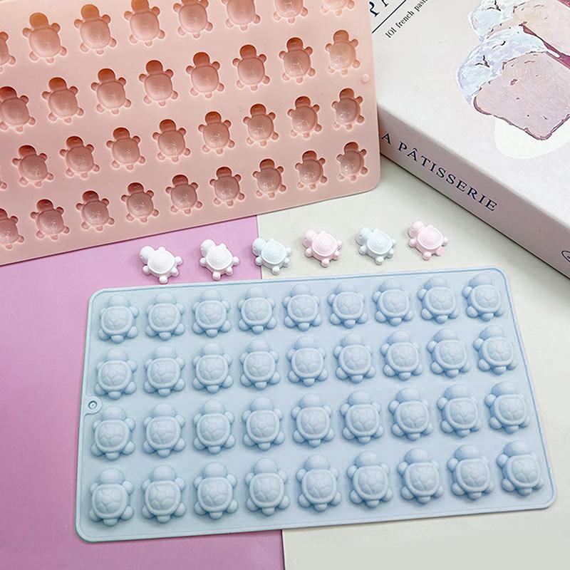 Mini silikonová forma želva na čokoládu, 36-dutinková forma na čokoládové bonbony mořská želva, želva, kostky ledu, mořské zvíře, pryskyřičná forma