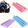 20Pcs Flexible Heatless Hair Rollers Soft Foam Twist Curl Rods for DIY Curly Hair Styling Random Colors 14x240mm Set