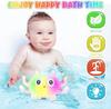 Jiosdo Glowing Octopus Bath Toys with Spray Light, Illuminated Baby Bath Toys, Water Spray Toy for Kids Gift for Boys and Girls (Pink)