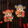 1 Pair 3D Fu Character Door Pendant Traditional 2025 New Year Sticker  Home Living Room Decor